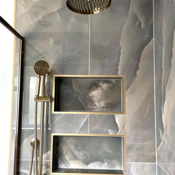 Urban Brushed Gold Concealed Valve Shower Pack