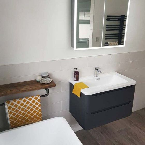 Ellis Charcoal Wall Hung Vanity Unit