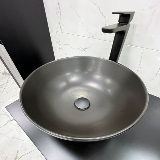 Zena Black Tall Basin Mixer Tap