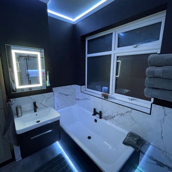 Glacier White Marble Gloss Porcelain Tile