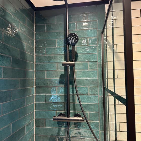 Bergamo Blue Porcelain Brick Tile