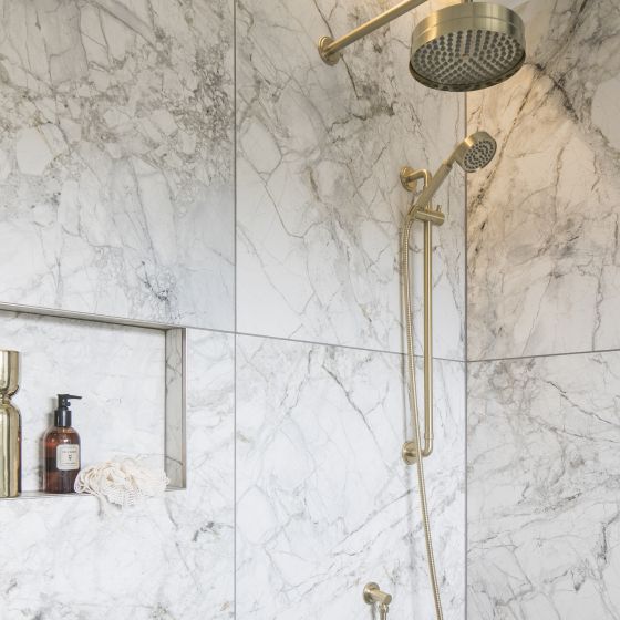 Urban Brushed Gold Concealed Valve Shower Pack