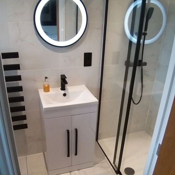 Nante Floorstanding Vanity Unit in White Gloss
