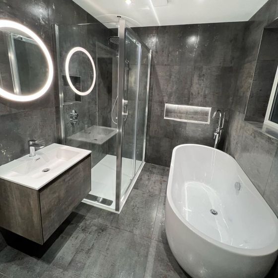 Metallon Titanium Metallic Tiles