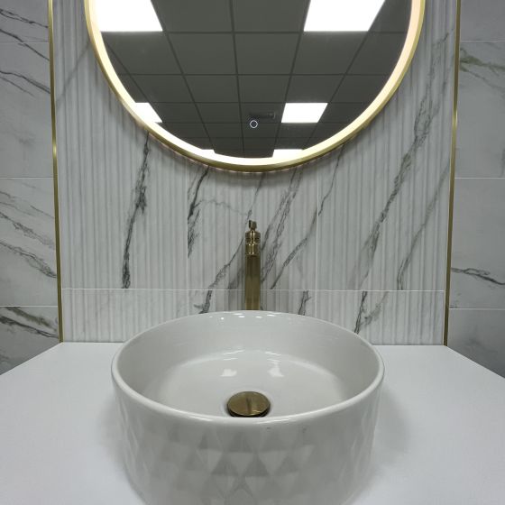 Patterned Round Counter Top Basin