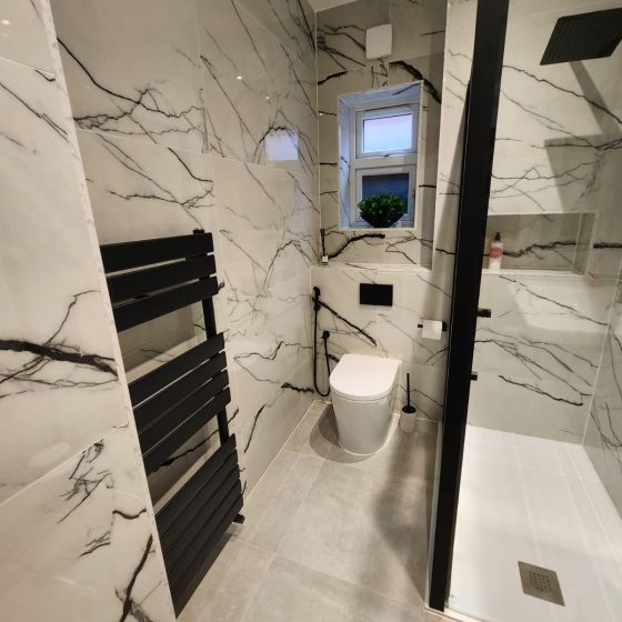 Marquis White Marble Gloss Porcelain Tile