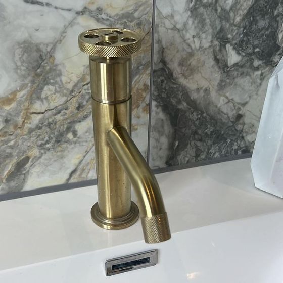 Urban Brushed Gold Basin Tap