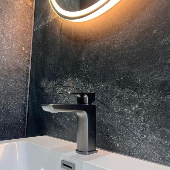 Gun Metal Basin Mixer Tap