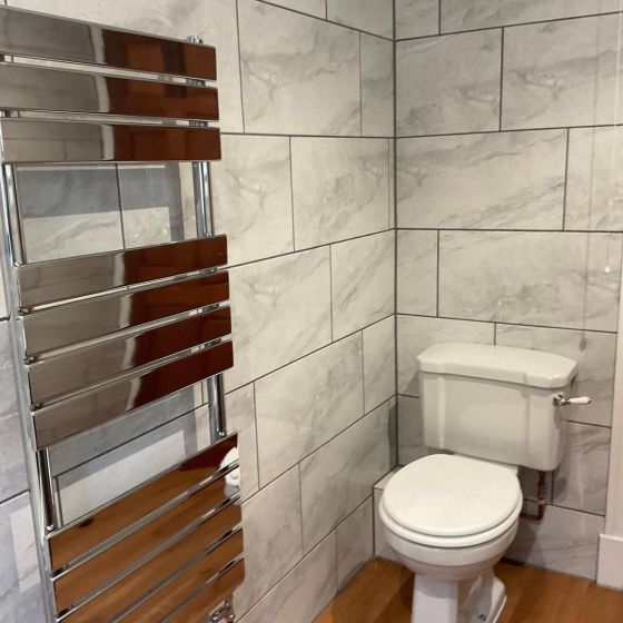 Rosa Chrome Heated Towel Rail