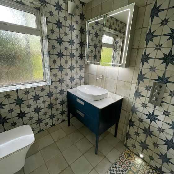 Fired Star Blue Matt Ceramic Tile