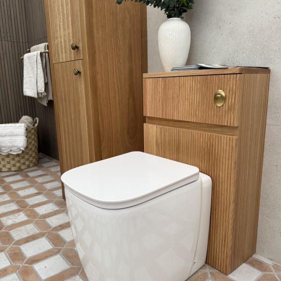 Brooks Bianco White Concrete Porcelain Tile