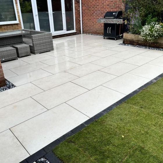Lagos White Outdoor Matt Porcelain Tile - 900x600mm