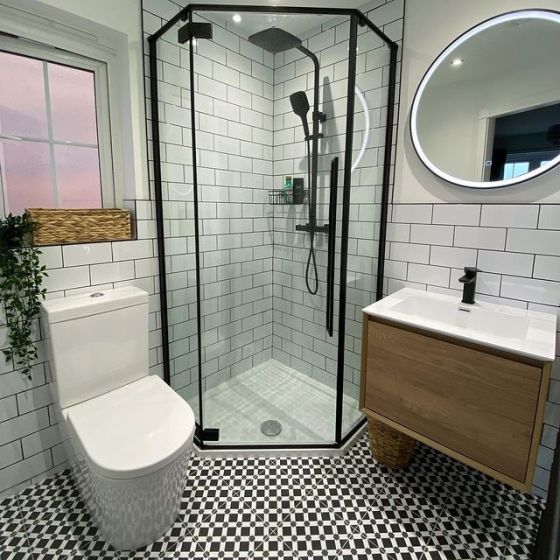 Taylor Penta Black Shower Enclosure