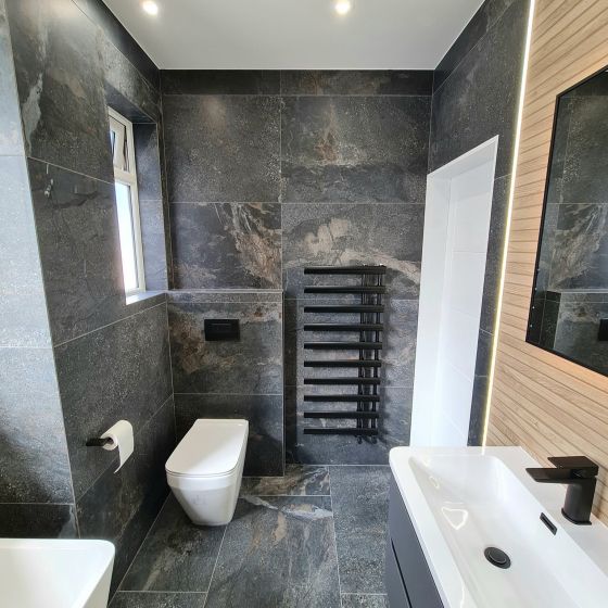 Zoltan Graphite Stone Effect Matt Porcelain Tile