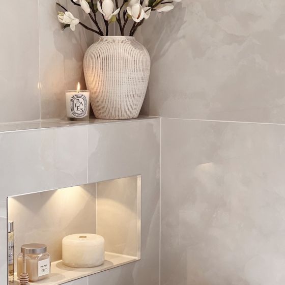 Osaka White Super Polished Porcelain Tile