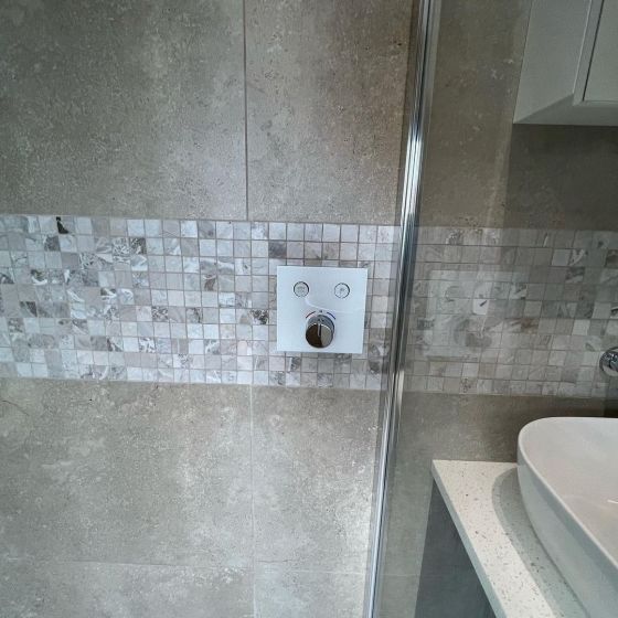 Byalin Dual Outlet Concealed Shower Valve - Glass Front