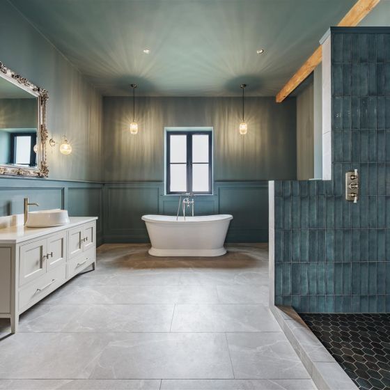 Lugano Green Ceramic Brick Tile