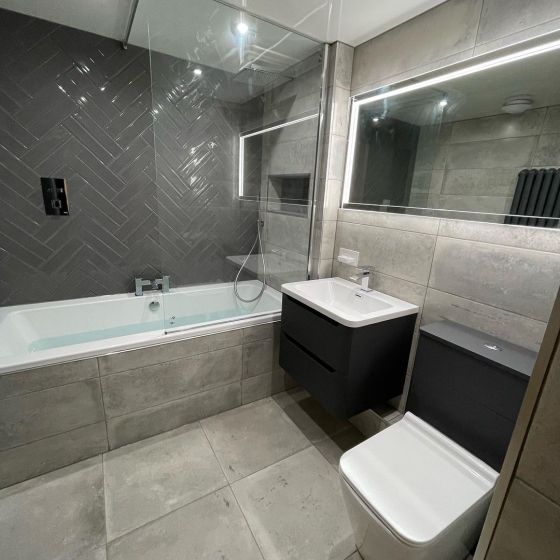 Ellis Wall Hung Vanity & WC Unit in Charcoal