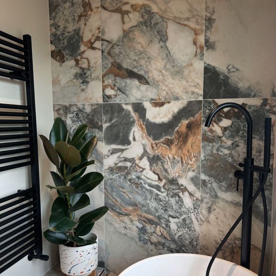 Hansell Blue Matt Porcelain Tile 1200x600mm