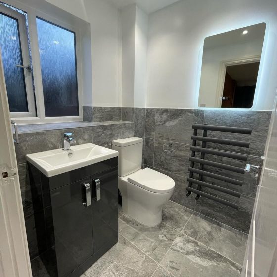 Artisan Glazed Grey Porcelain Matt Tile 400mm x 600mm