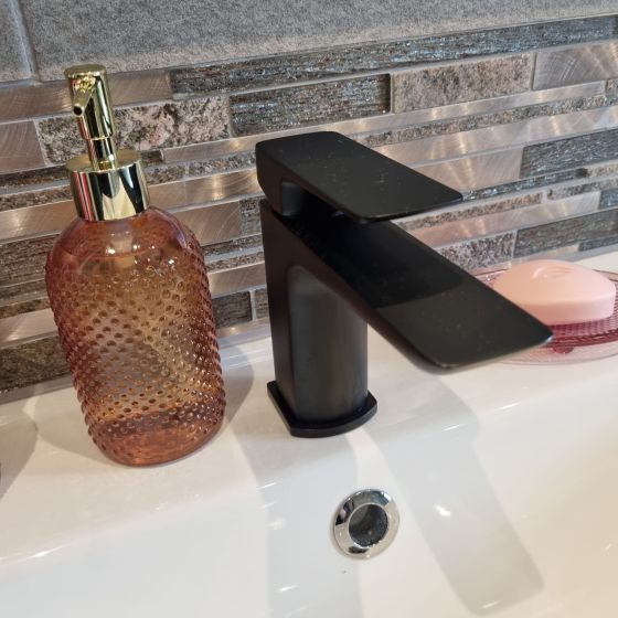Zena Black Basin Mixer Tap