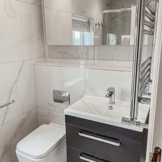 Nante Wall Hung Vanity Unit in Anthracite Gloss