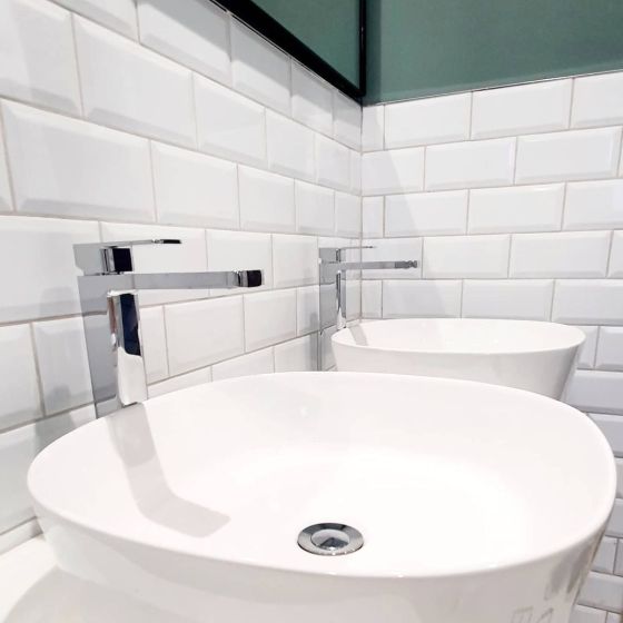 Metro White Ceramic Brick Tile