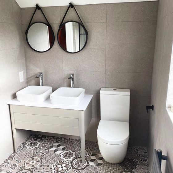 Stonehouse French Grey Double Vanity Unit