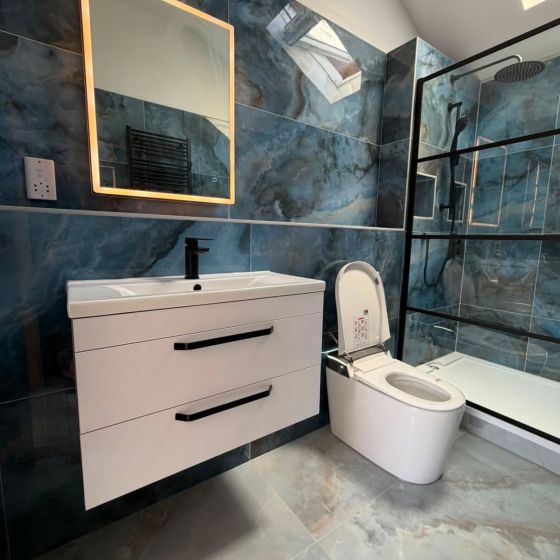 Osaka Blue Super Polished Porcelain Onyx Tiles