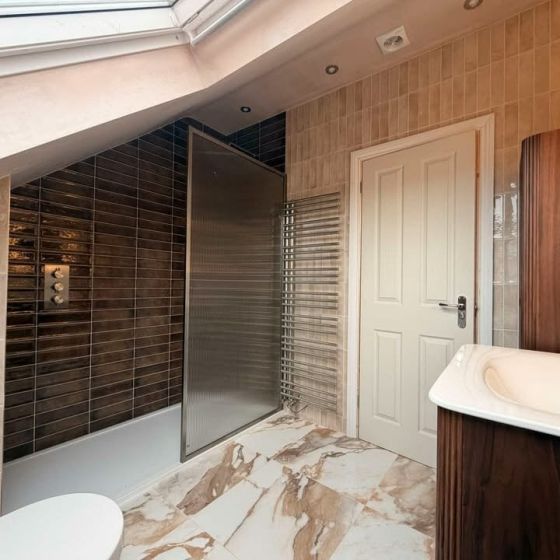 Charlie Beige Marble Gloss Porcelain Tile 600x600mm
