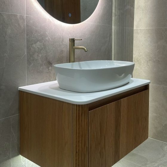 Felix Round Backlit LED Heated Mirror