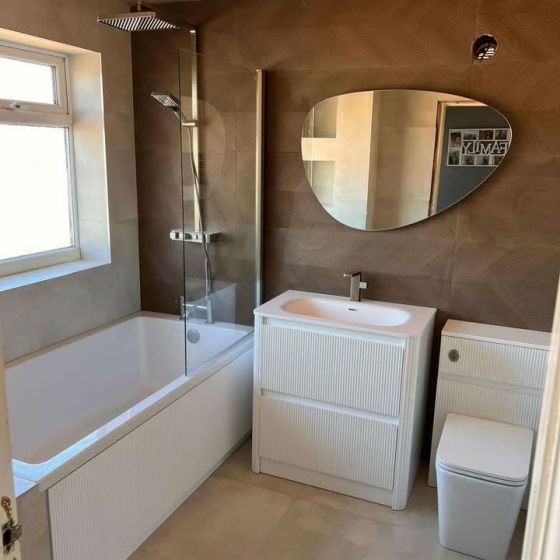 Eddie Marron Chevron Wood Effect Tile