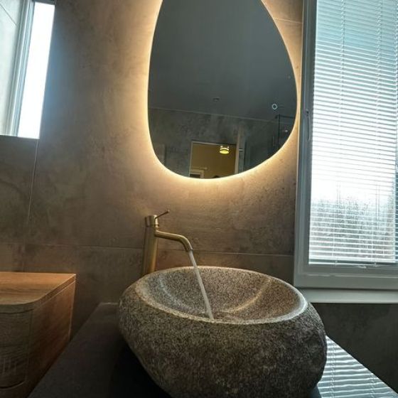 Ivy Pebble Backlit LED Mirror