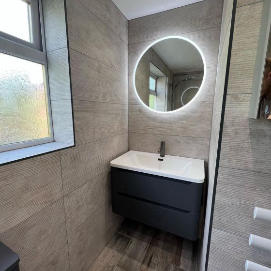 Ellis Wall Hung Vanity Unit in Charcoal