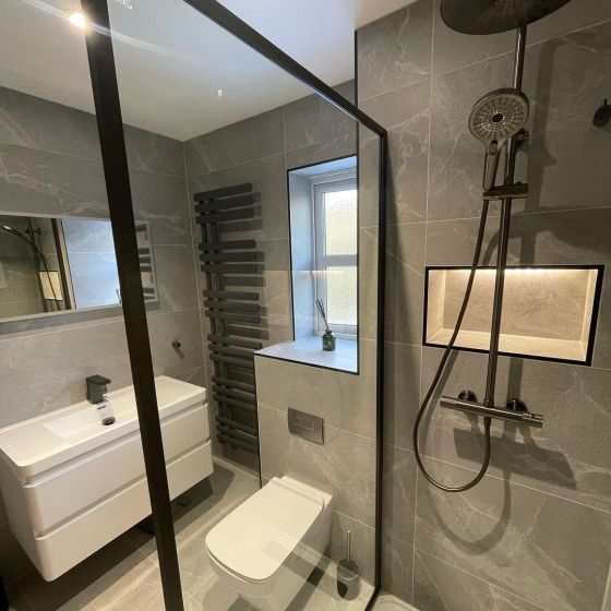 Moray Gun Metal Thermostatic Shower Pack