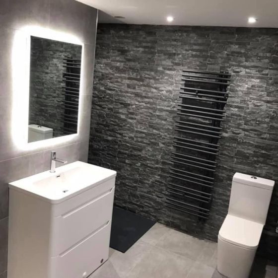 Prom Dark Brick Split Faced Porcelain Tile