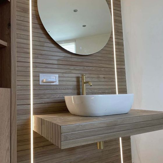 Dune Matt Ceramic 4D Wood Panel Tile