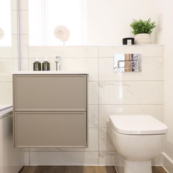 Kendal Wall Hung Vanity Unit in French Grey