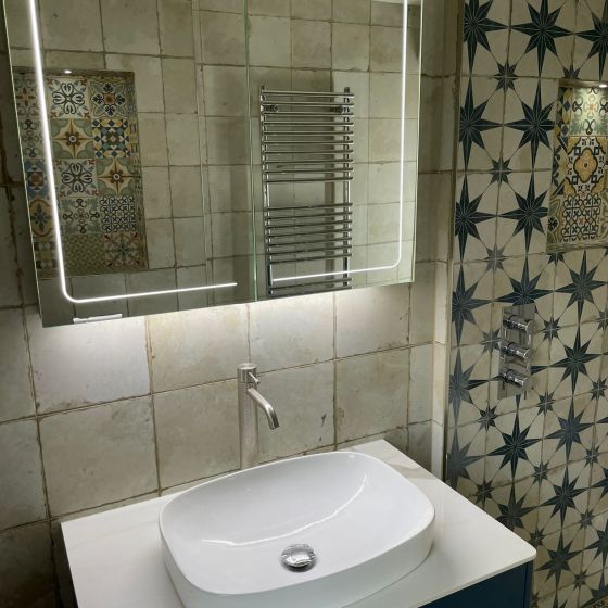 Manor Double Door LED Mirrored Wall Cabinet