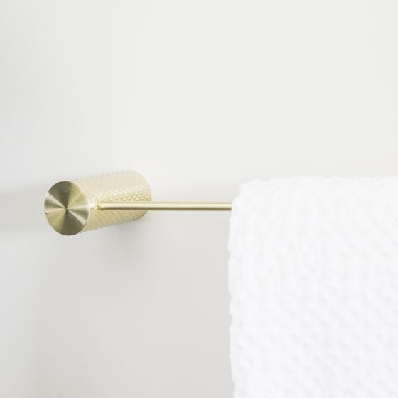 Moray Champagne Gold Knurled Towel Rail