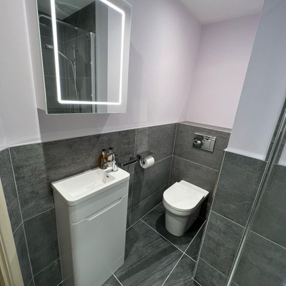 Ellis Floor Standing Cloakroom Vanity Unit in Matt White
