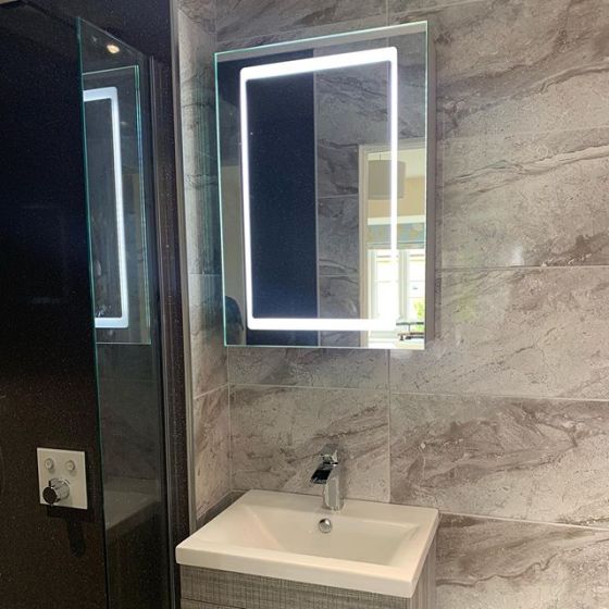 Dinton Backlit Illuminated LED Heated Mirror