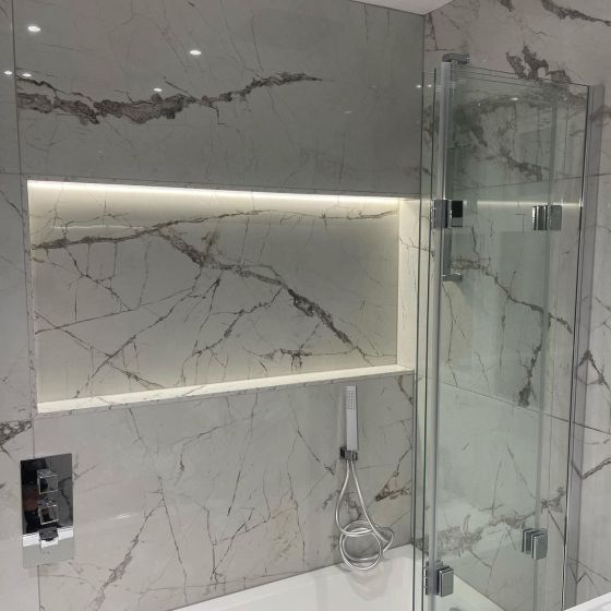 Kelto White Marble Gloss Porcelain Tile