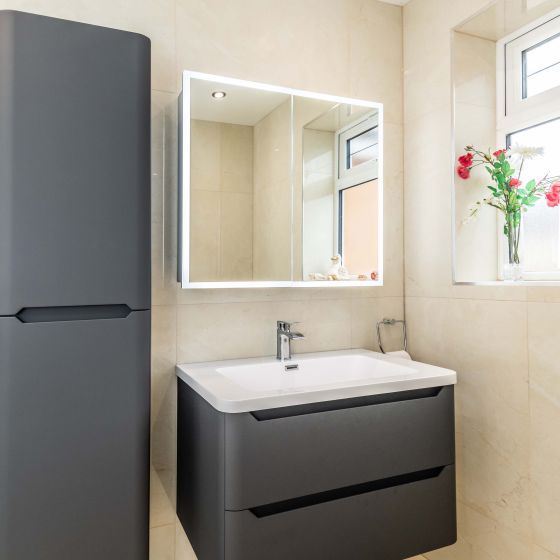 Ellis Charcoal Wall Hung Vanity Unit
