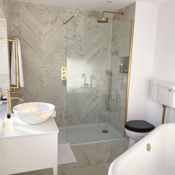 Urban Brushed Gold Tall Basin Mixer Tap