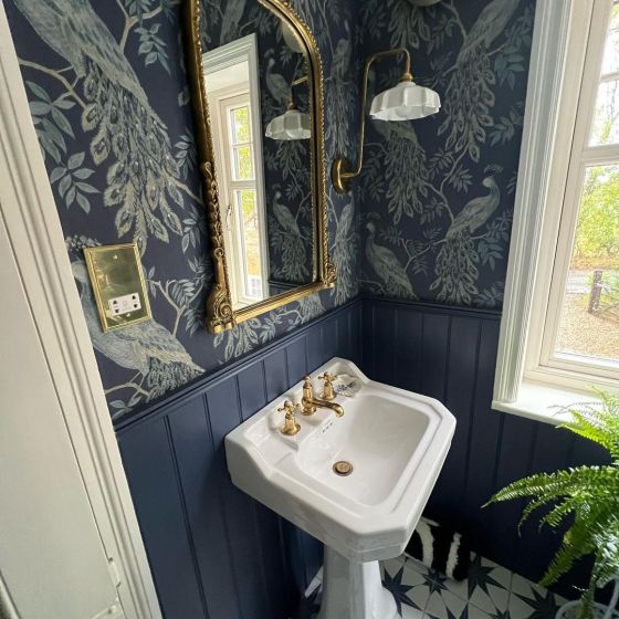 Fired Star Blue Ceramic Tile
