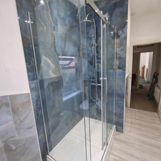 Osaka Blue Super Polished Porcelain Tile - 600x1200mm