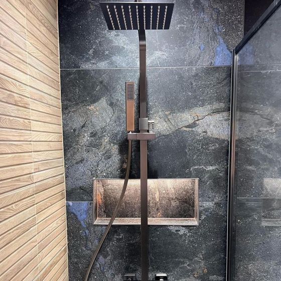 Thermostatic Shower Pack Gun Metal Grey