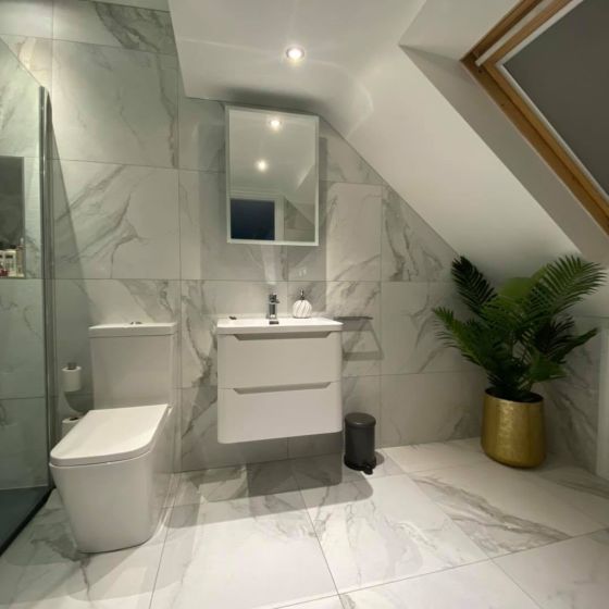 Ellis Wall Hung 600mm Vanity Unit in Matt White