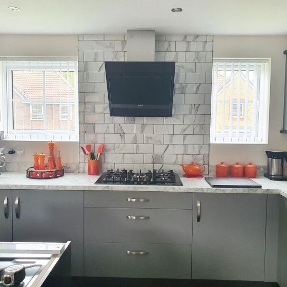 Metro Calcata Gris Ceramic Brick Tile